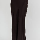 Only One Contrast Trim Maxi Skirt Black