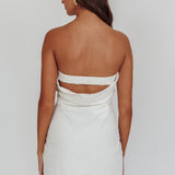 Sorbet Strapless Mini Dress White