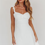 Camille A-line Mini Dress White