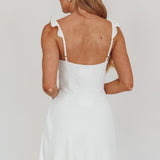 Camille A-line Mini Dress White