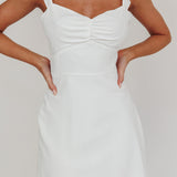 Camille A-line Mini Dress White