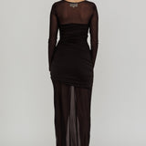 Harpa Mesh Maxi Dress Black