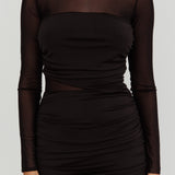 Harpa Mesh Maxi Dress Black