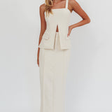 Like I Do Maxi Skirt Cream