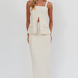 Like I Do Maxi Skirt Cream