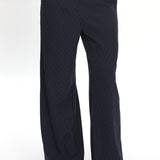 Renee Wide Leg Pants Pinstripe Navy