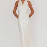 Element Halterneck Maxi Dress Champagne