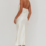 Element Halterneck Maxi Dress Champagne