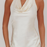 Element Halterneck Maxi Dress Champagne