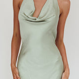 Element Halterneck Maxi Dress Matcha