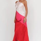 Swipe Right One-Shoulder Maxi Dress Pink