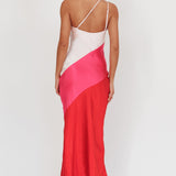 Swipe Right One-Shoulder Maxi Dress Pink