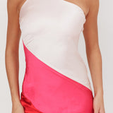Swipe Right One-Shoulder Maxi Dress Pink