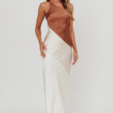 Swipe Right One-Shoulder Maxi Dress Neutral
