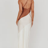 Swipe Right One-Shoulder Maxi Dress Neutral