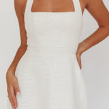 Hendrix Halterneck A-Line Mini Dress Cream