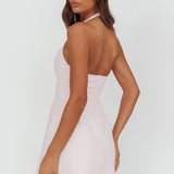 Hendrix Halterneck A-Line Mini Dress Pink