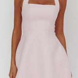 Hendrix Halterneck A-Line Mini Dress Pink