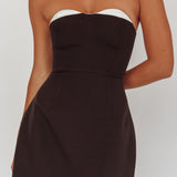 Hillara Strapless Mini Dress Black
