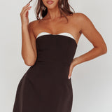 Hillara Strapless Mini Dress Black