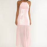Wilma Sequin Bodice Maxi Dress Pink