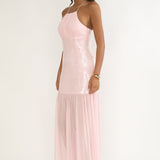 Wilma Sequin Bodice Maxi Dress Pink