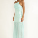 Wilma Sequin Bodice Maxi Dress Mint