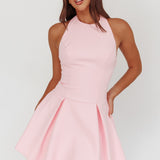 Hype Girl Box Pleat Mini Dress Pink