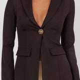 Lynsi Single Button Jacket Black