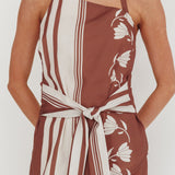 Eniola Asymmetric Neckline Halter Top Palma