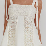 Baybreeze Tied Shoulder Top White