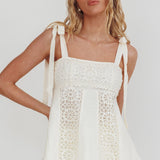 Baybreeze Tied Shoulder Top White