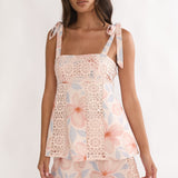Baybreeze Lace Applique Shorts Floral