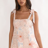 Baybreeze Tied Shoulder Top Floral