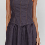 Jorena A-Line Mini Dress Graphite