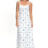 Naysha Cami Strap Maxi Dress Floral White