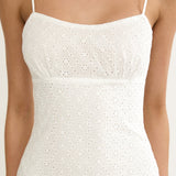 Naysha Eyelet Embroidery Maxi Dress