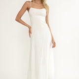 Naysha Eyelet Embroidery Maxi Dress