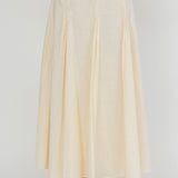 Morning Lights Godet Maxi Skirt Cream