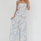 Morning Lights Godet Maxi Skirt Paisley