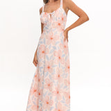 Arabella Tied Bust Maxi Dress Floral