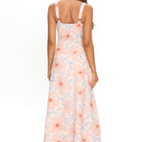 Arabella Tied Bust Maxi Dress Floral