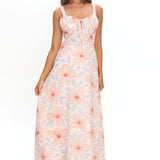 Arabella Tied Bust Maxi Dress Floral