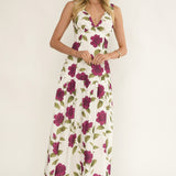Begonia Drop Waist Maxi Dress Allegra Floral