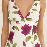 Begonia Drop Waist Maxi Dress Allegra Floral