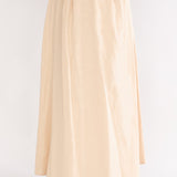 Riviera Romance Pleat Maxi Skirt Cream