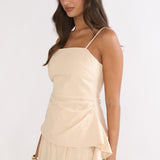 Riviera Romance Side Cascade Top Cream