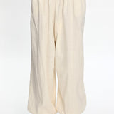 Norina Shirred Waist Pants Cream