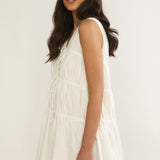 Antibes Tie Front Mini Dress White