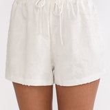 Honeykiss Elasticated Waist Shorts White